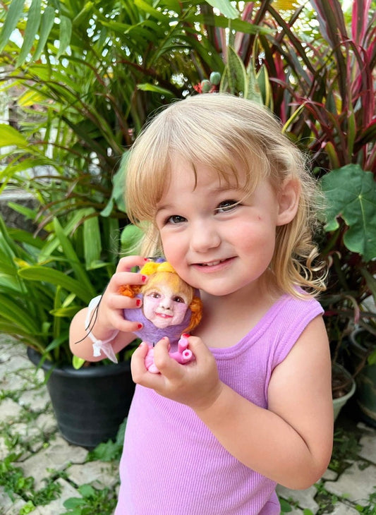 Custom Wool Felt Christmas Ornament – Personalized with Your Portrait