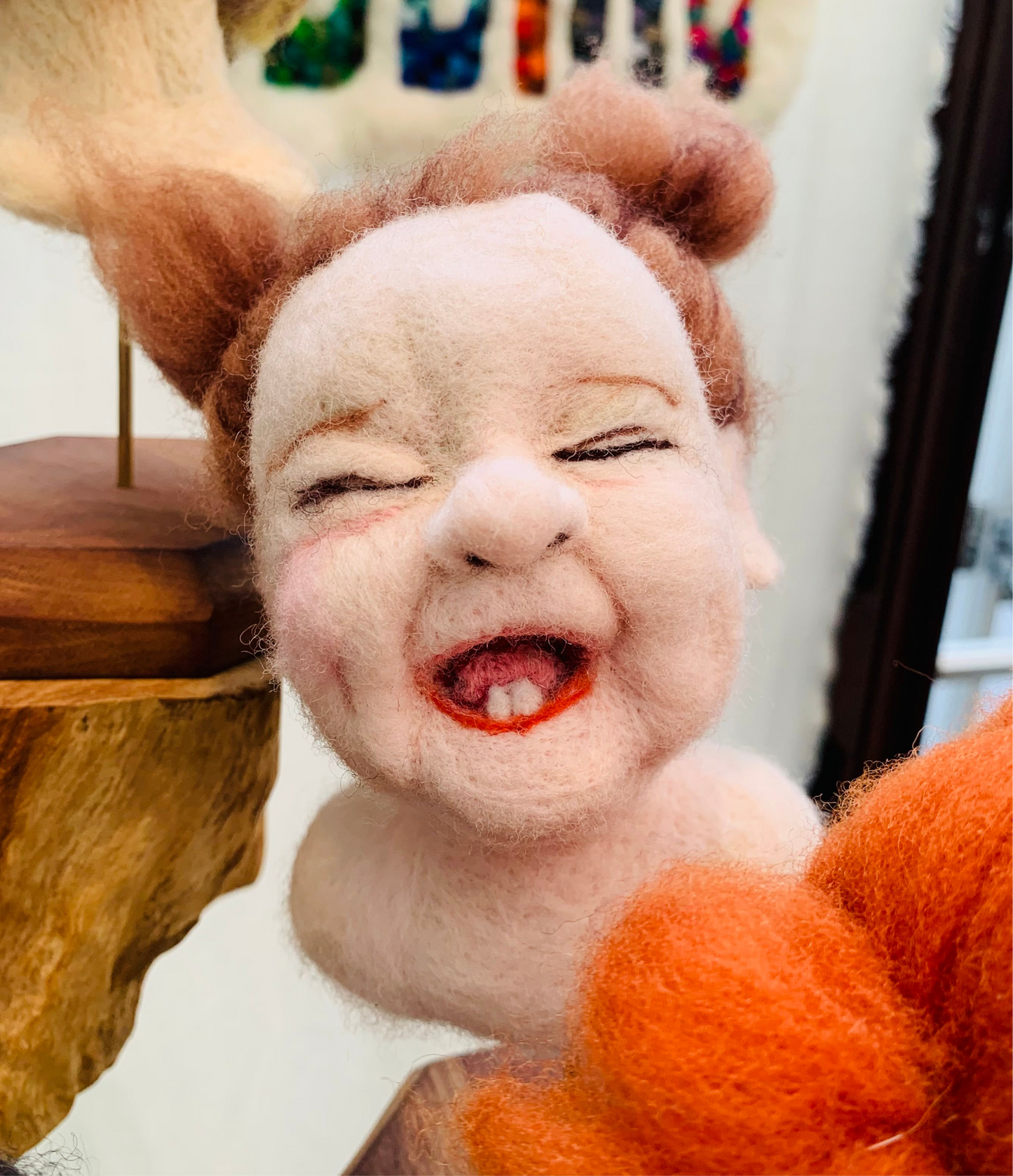 Custom Wool Felt Portrait – Handcrafted from Your Photos